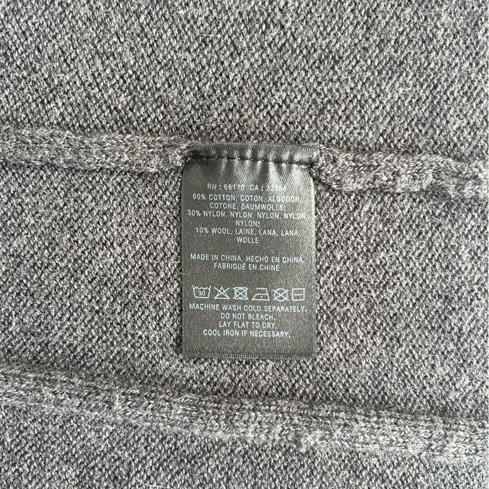 Rosie Neim Gray Ribbed Knit Women's Top Size XS (#2058) - Picture 6 of 6